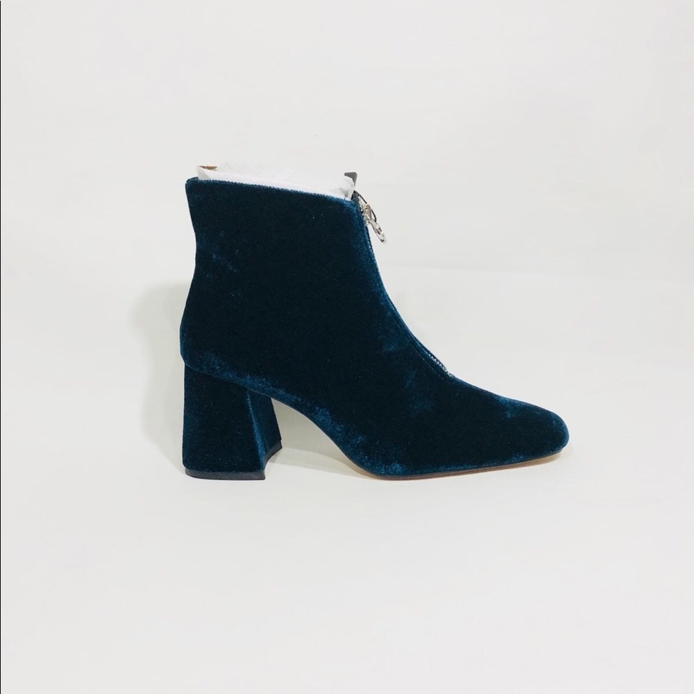 Zara royal blue velvet booties - Picture 5 of 8